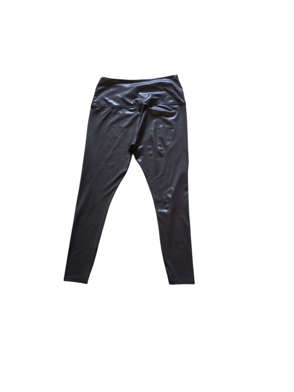 Beyond Yoga Black Women's Leggings with Shiny Waistband - Picture 2 of 7